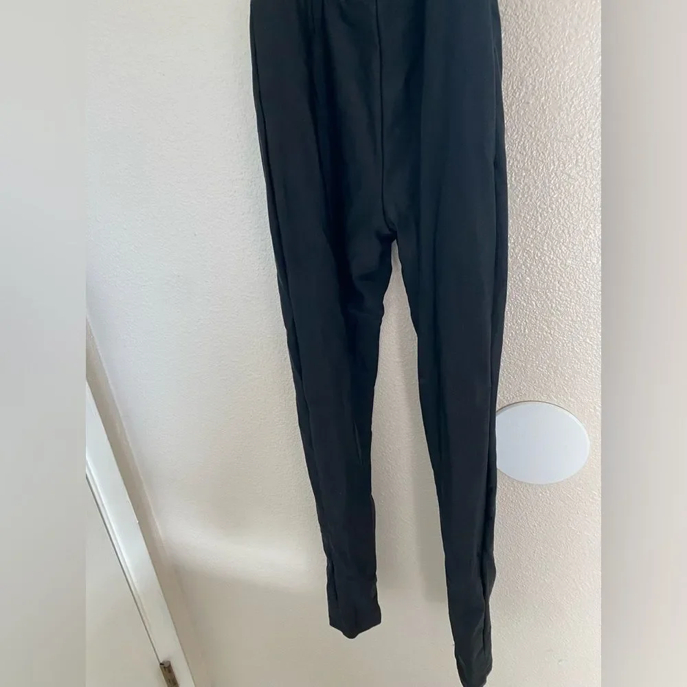 Glamour solo dance costume white black tux jumpsuit embellished LC-large child